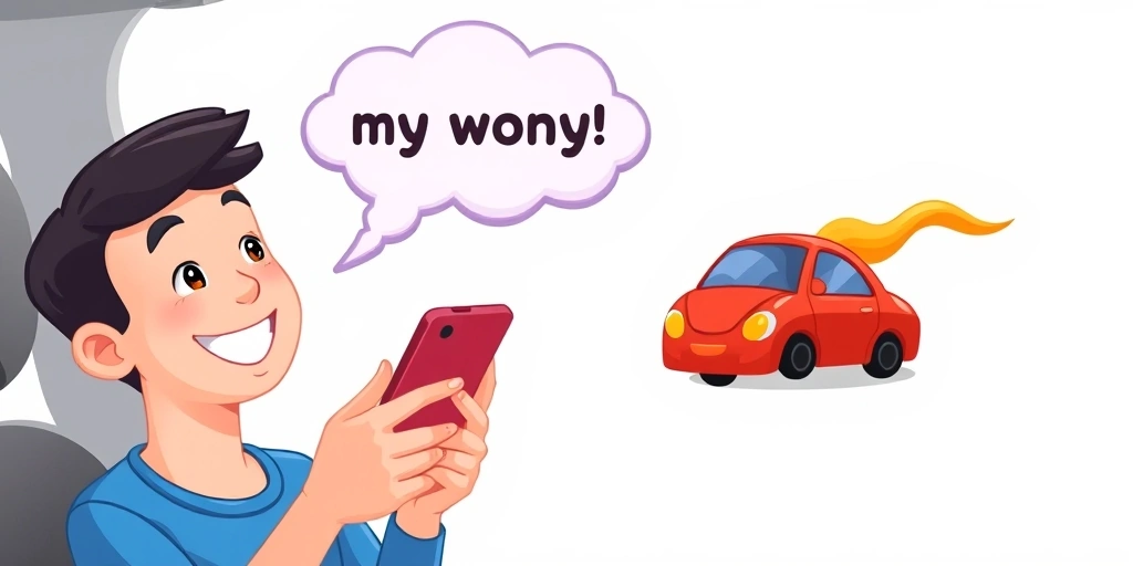 Person seeing a text message enhanced with emojis to convey more energy and intention.