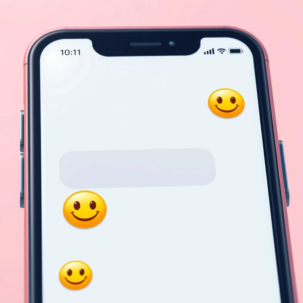 A smartphone showing how a simple emoji changes the feeling of a text message.