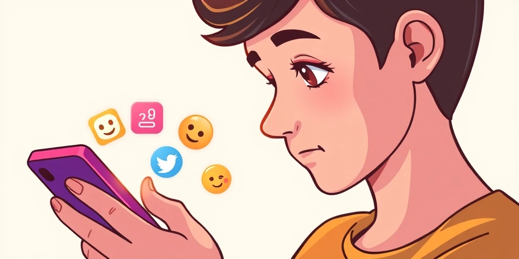 A person contemplating their digital identity across different platforms.