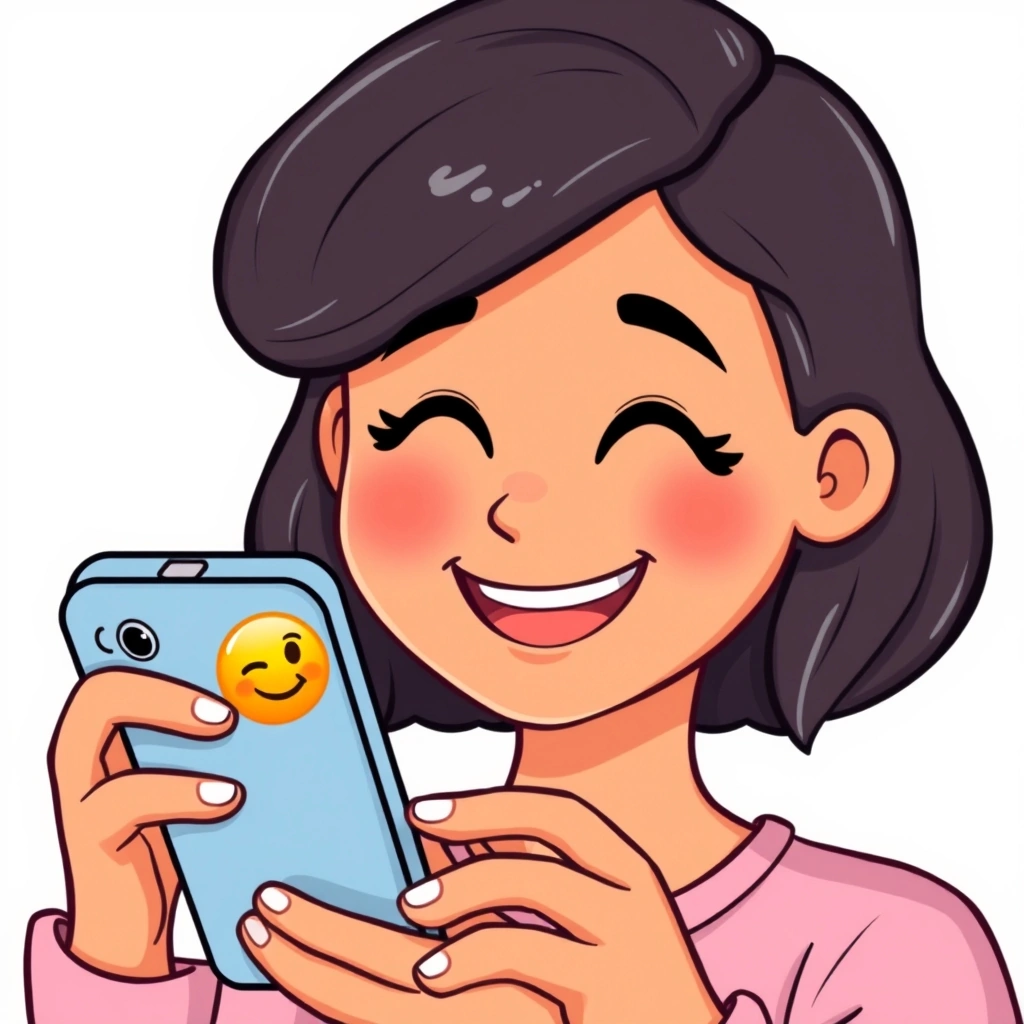 The relieved smile when an emoji clarifies a message and prevents misunderstanding.