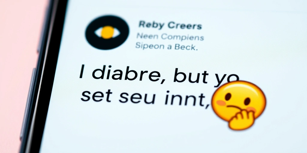 A smartphone showing how an emoji softens a comment expressing disagreement.