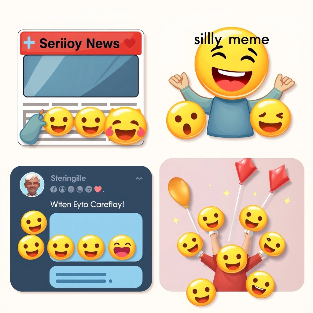 The same emoji appearing in different online contexts, showing how its meaning can change.