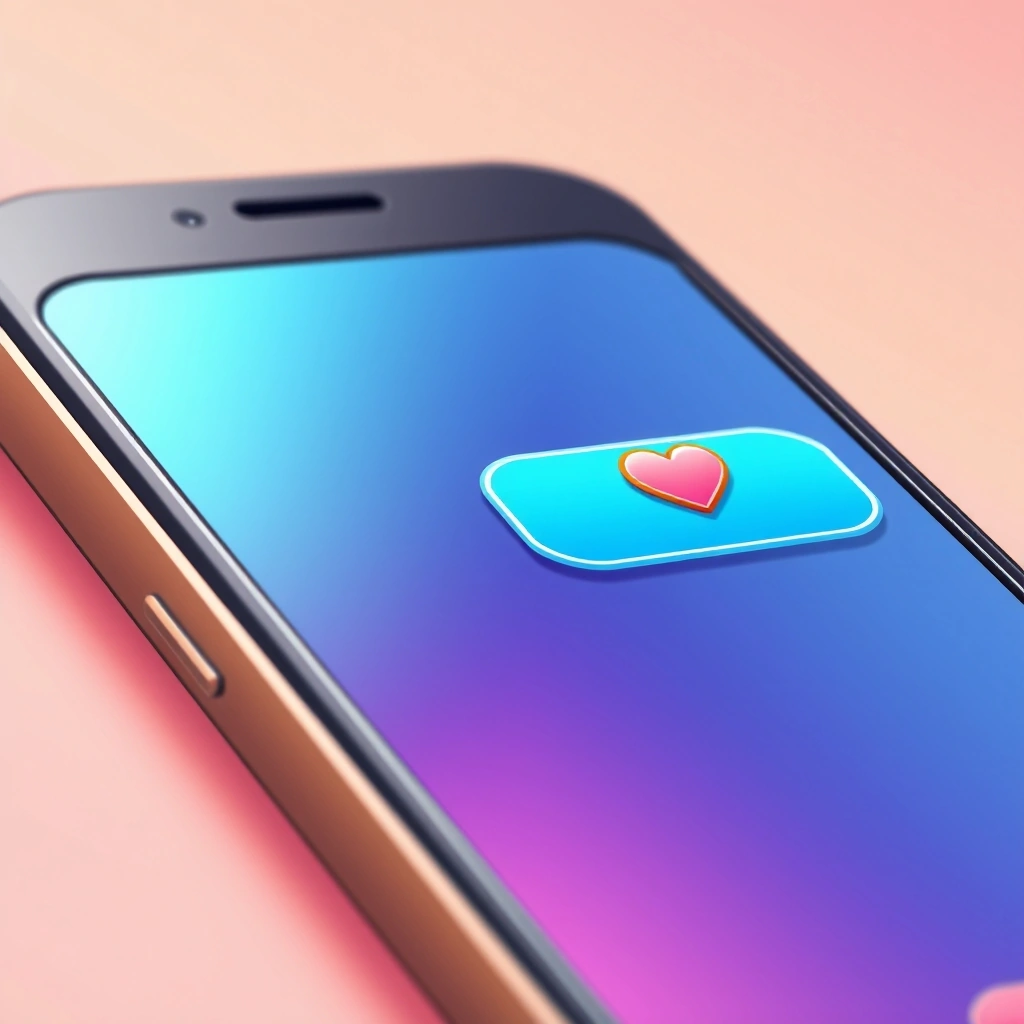 A heart emoji appearing in a text chat to soften an awkward silence.