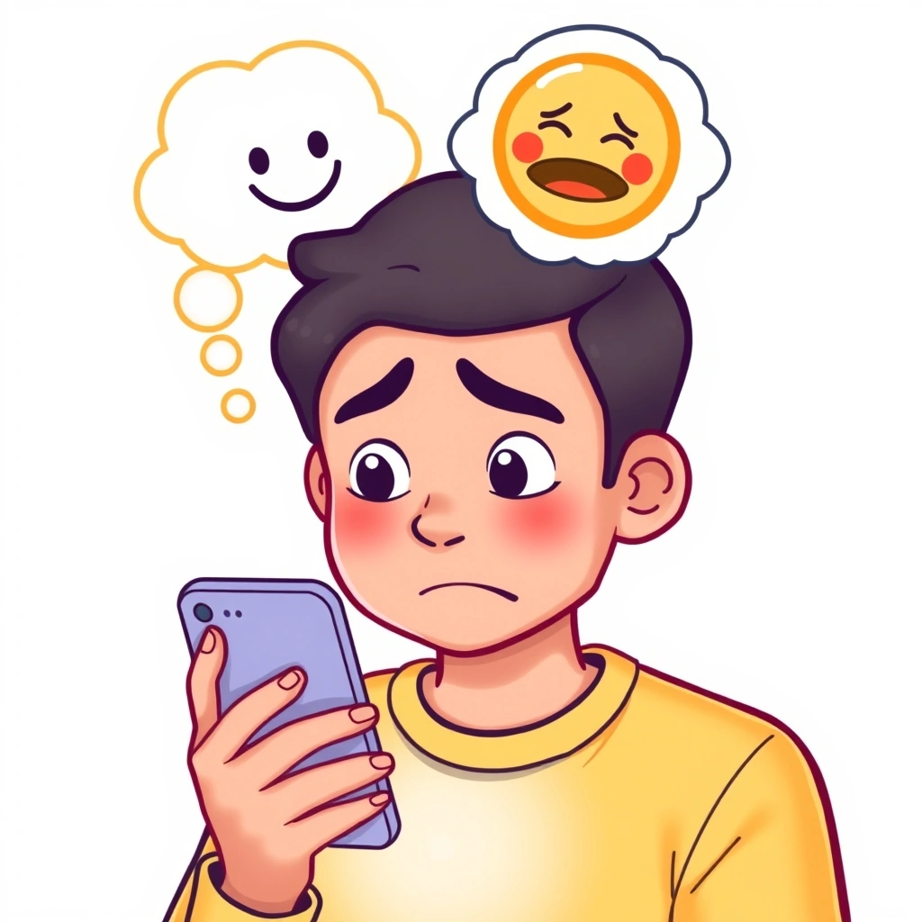 A visual metaphor for emoji misinterpretation in professional chat